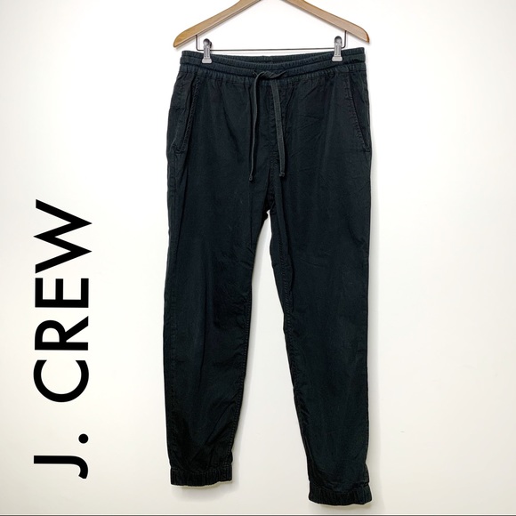 J. Crew Other - J. CREW Men’s Black Cotton Drawstring Jogger Pants